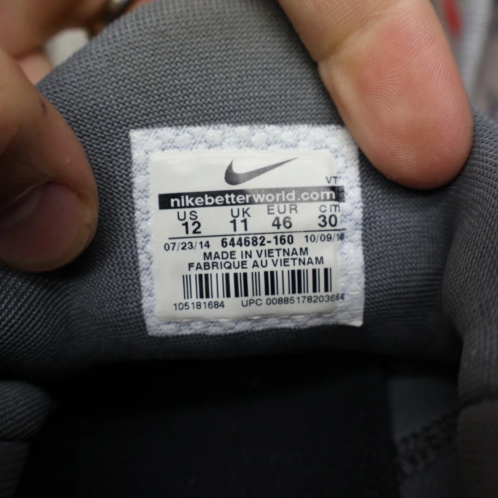 Nike Mens 12 Running Shoes Grey Free Trainer 5.0‎ Camo Accent Cushioned Athletic